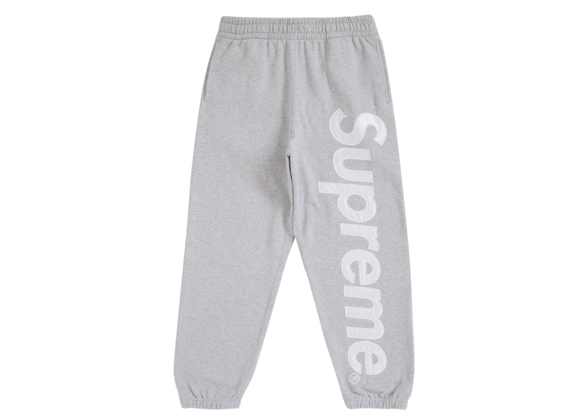 Supreme Satin Applique Sweatpant FW24 Heather Grey - OFFseason 衣服