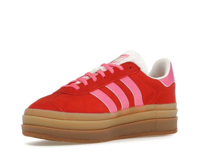 adidas Gazelle Bold Collegiate Red Lucid Pink (Women's) - adidas - OFFseason 衣服 - IH7496