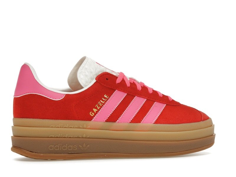 adidas Gazelle Bold Collegiate Red Lucid Pink (Women's) - adidas - OFFseason 衣服 - IH7496