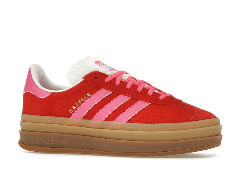 adidas Gazelle Bold Collegiate Red Lucid Pink (Women's) - adidas - OFFseason 衣服 - IH7496