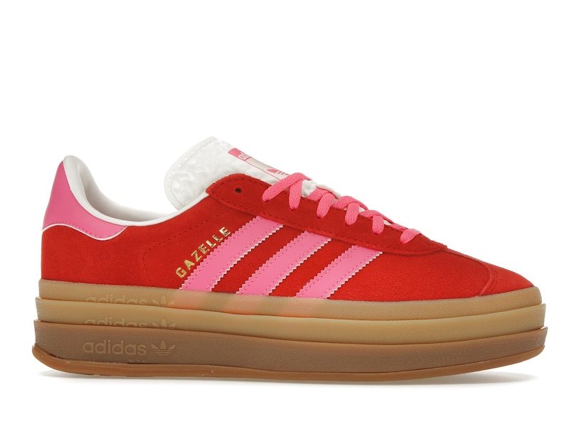 adidas Gazelle Bold Collegiate Red Lucid Pink (Women's) - adidas - OFFseason 衣服 - IH7496