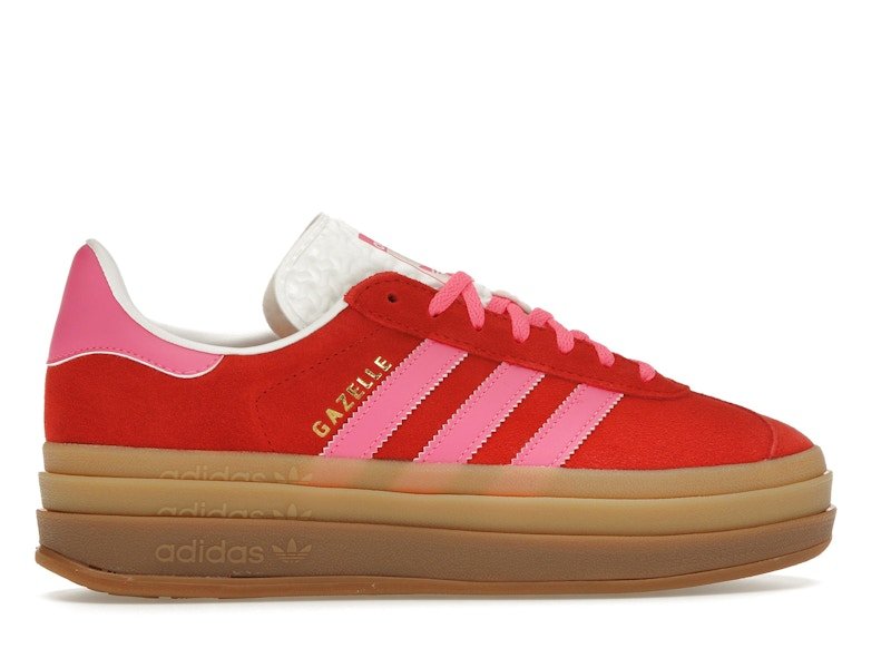 adidas Gazelle Bold Collegiate Red Lucid Pink (Women's) - adidas - OFFseason 衣服 - IH7496