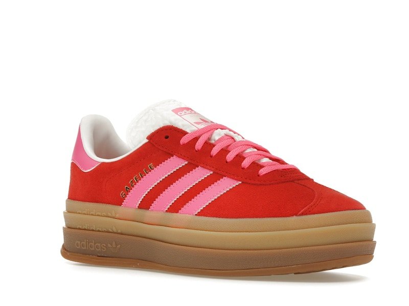 adidas Gazelle Bold Collegiate Red Lucid Pink (Women's) - adidas - OFFseason 衣服 - IH7496