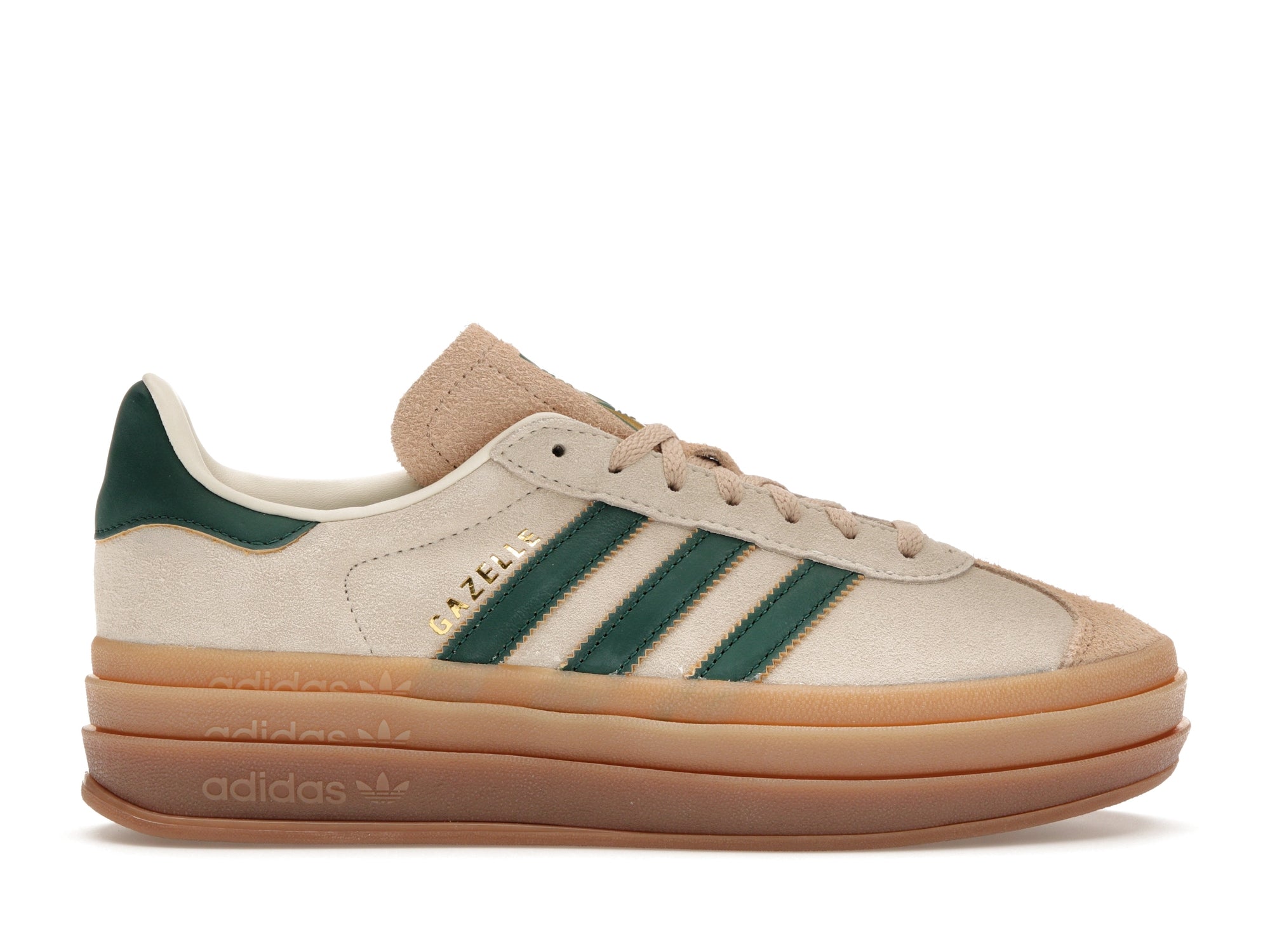 adidas Gazelle Bold Magic Beige Collegiate Green (Women's) - adidas - OFFseason 衣服 - ID7056