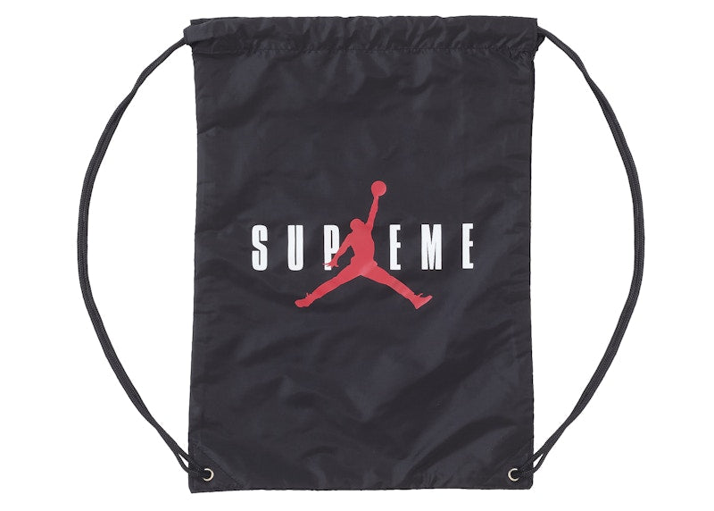 Supreme Jordan Drawstring Bag Black