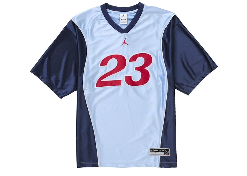 Supreme Jordan Warm Up Jersey Light Blue