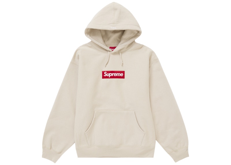 Supreme Box Logo Hooded Sweatshirt (FW24) Stone