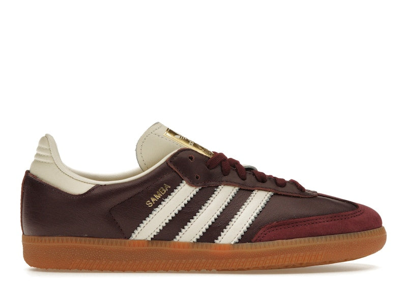 adidas Samba OG Maroon Gold Metallic (Women's)