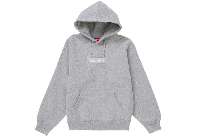 Supreme Box Logo Hooded Sweatshirt (FW24) Heather Grey