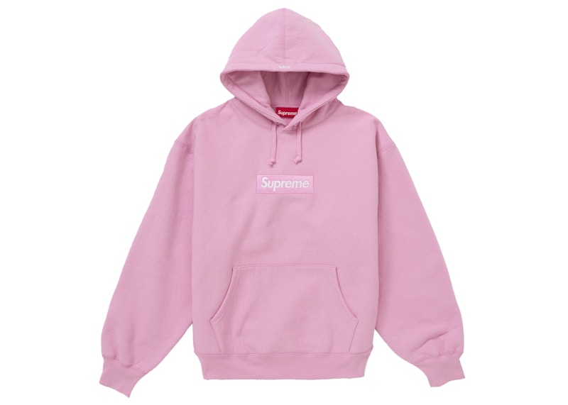 Supreme Box Logo Hooded Sweatshirt (FW24) Pink