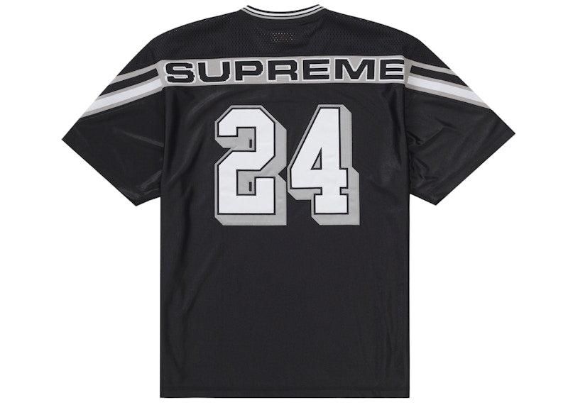 Supreme Jacquard Rib Football Jersey Black