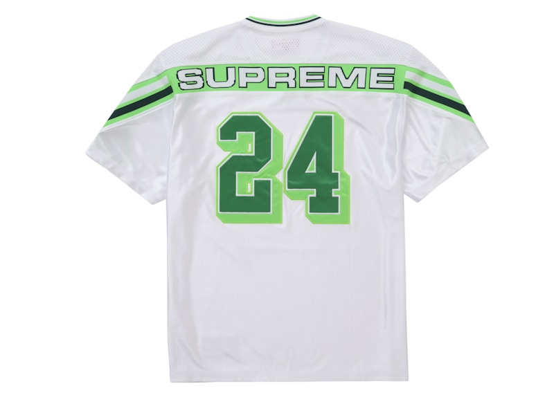 Supreme Jacquard Rib Football Jersey White