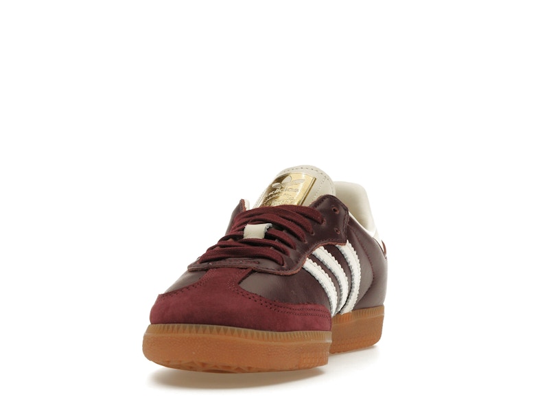 adidas Samba OG Maroon Gold Metallic (Women's)