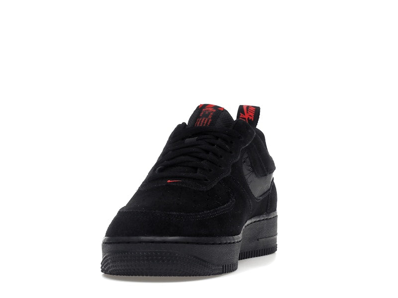 Nike Air Force 1 Low Multi-Swoosh Black Crimson