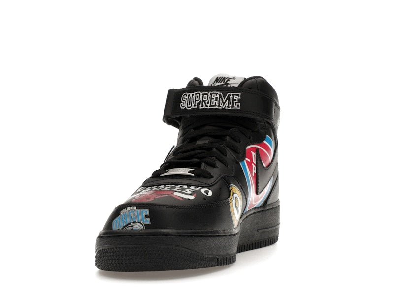 Nike Air Force 1 Mid Supreme NBA Black