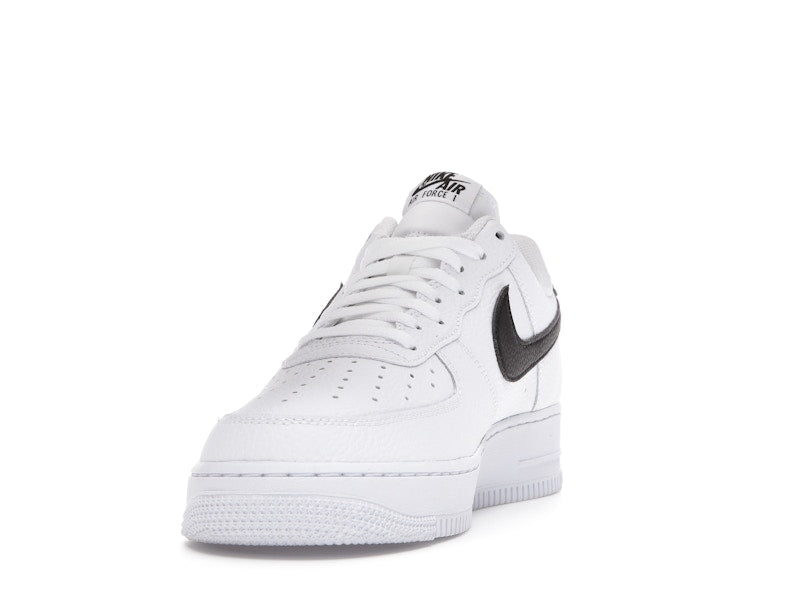 Nike Air Force 1 Low '07 White Black Pebbled Leather