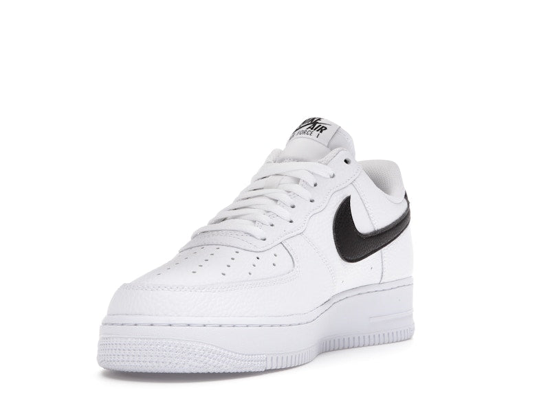 Nike Air Force 1 Low '07 White Black Pebbled Leather