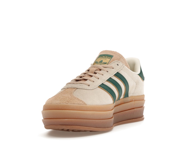 adidas Gazelle Bold Magic Beige Collegiate Green (Women's)