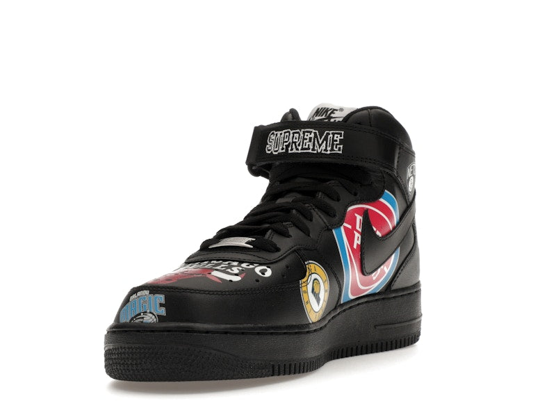 Nike Air Force 1 Mid Supreme NBA Black