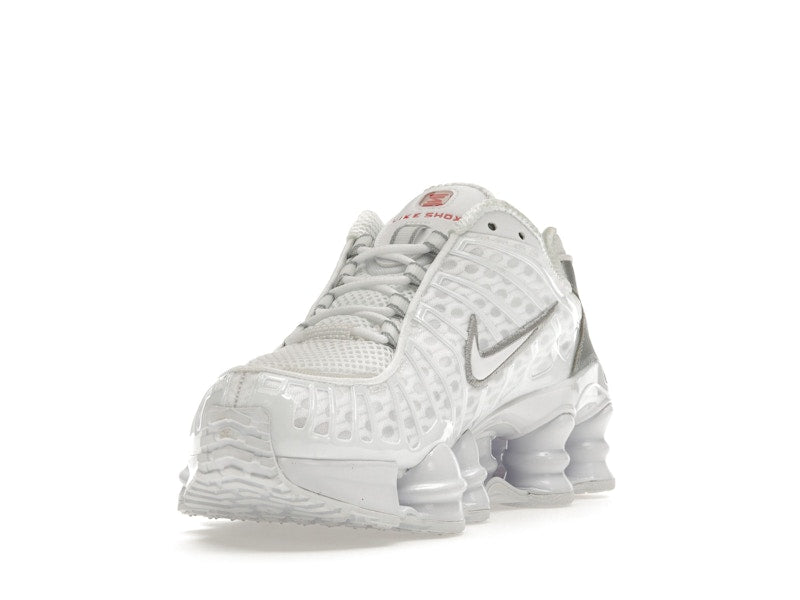 Nike Shox TL White Metallic Silver Max Orange (Women's)