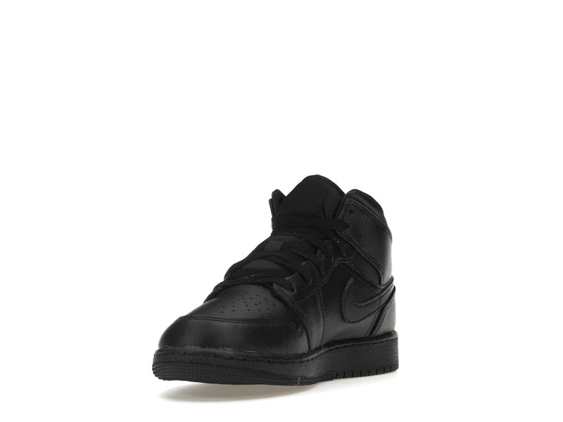 Jordan 1 Mid Triple Black (GS)