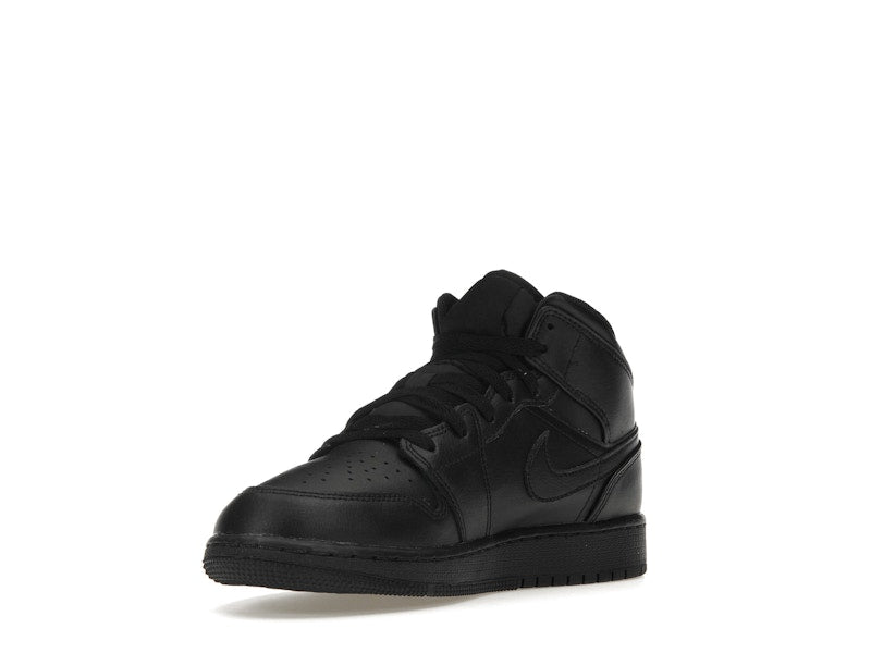 Jordan 1 Mid Triple Black (GS)