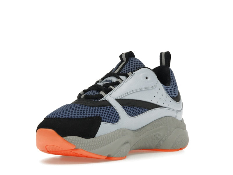 Dior B22 Blue Technical Mesh Light Blue Grey Orange