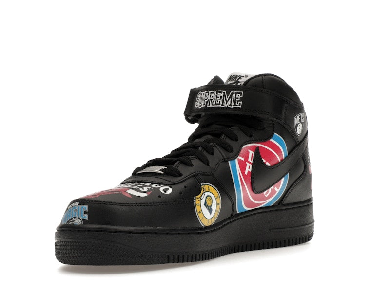 Nike Air Force 1 Mid Supreme NBA Black