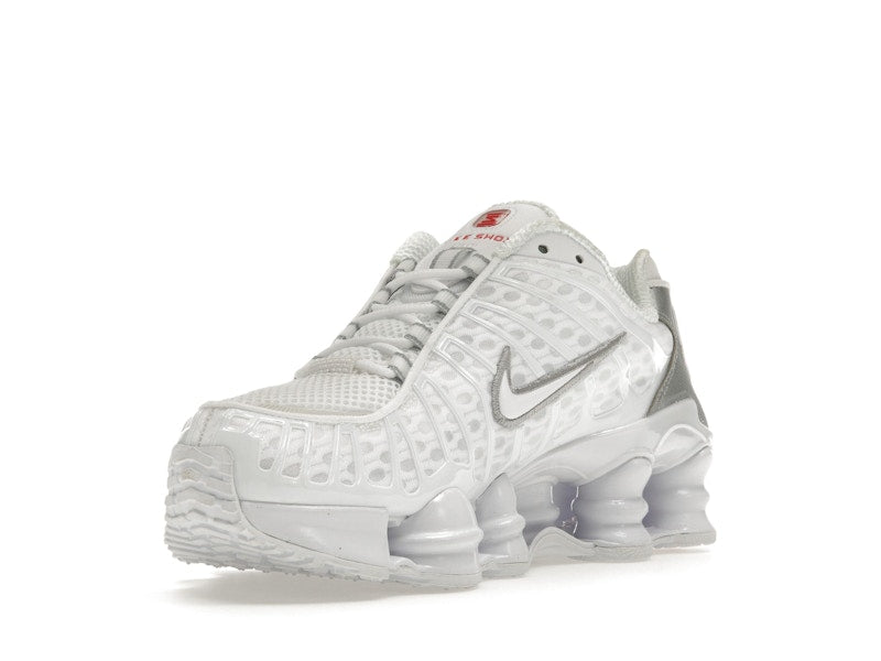 Nike Shox TL White Metallic Silver Max Orange (Women's)