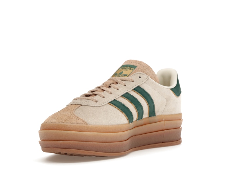 adidas Gazelle Bold Magic Beige Collegiate Green (Women's)