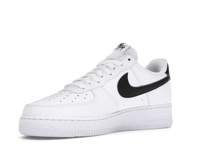 Nike Air Force 1 Low '07 White Black Pebbled Leather