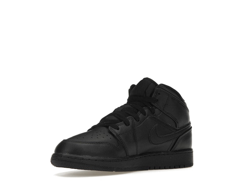 Jordan 1 Mid Triple Black (GS)