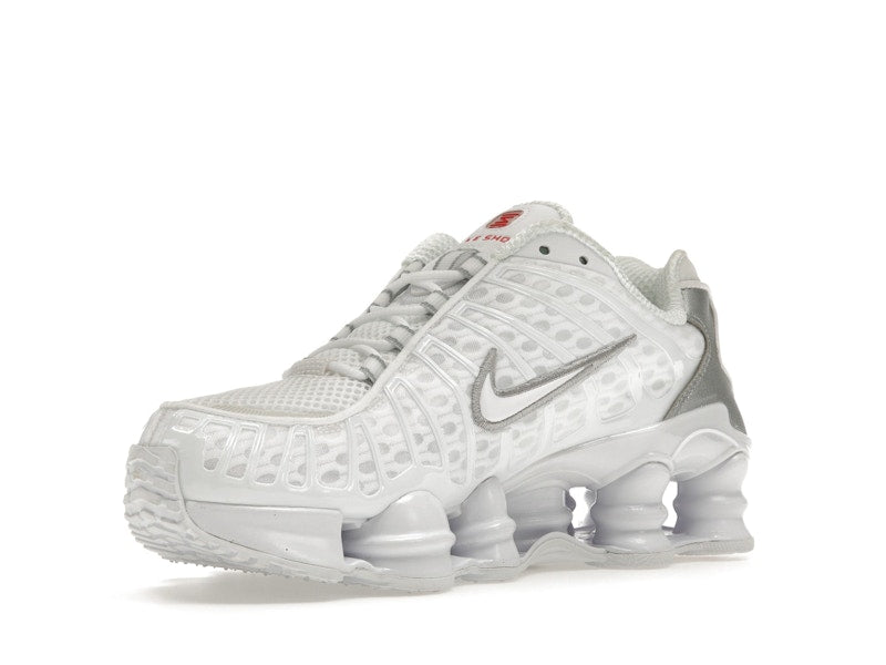 Nike Shox TL White Metallic Silver Max Orange (Women's)