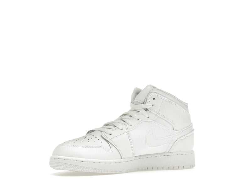 Jordan 1 Mid Triple White (2023) (GS)