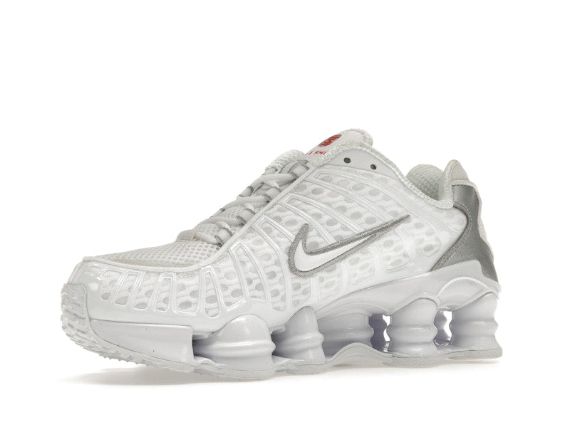 Nike Shox TL White Metallic Silver Max Orange (Women's)