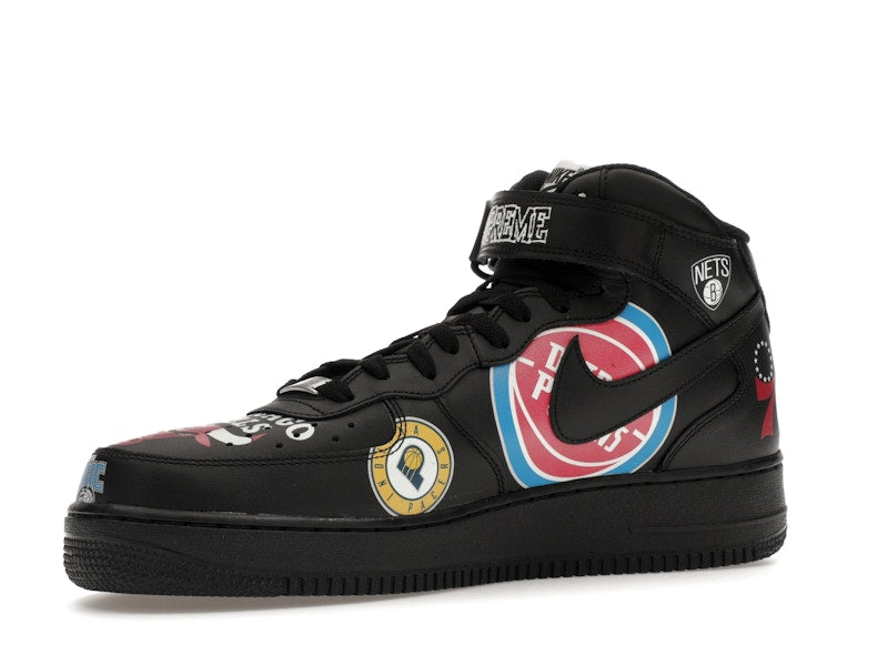 Nike Air Force 1 Mid Supreme NBA Black