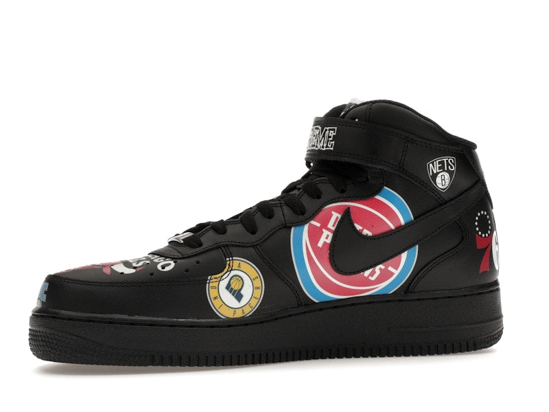 Nike Air Force 1 Mid Supreme NBA Black