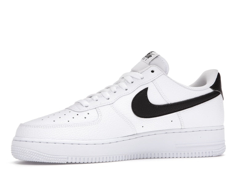 Nike Air Force 1 Low '07 White Black Pebbled Leather