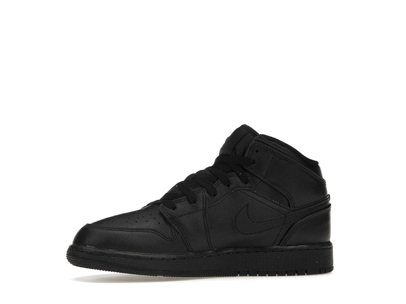 Jordan 1 Mid Triple Black (GS)