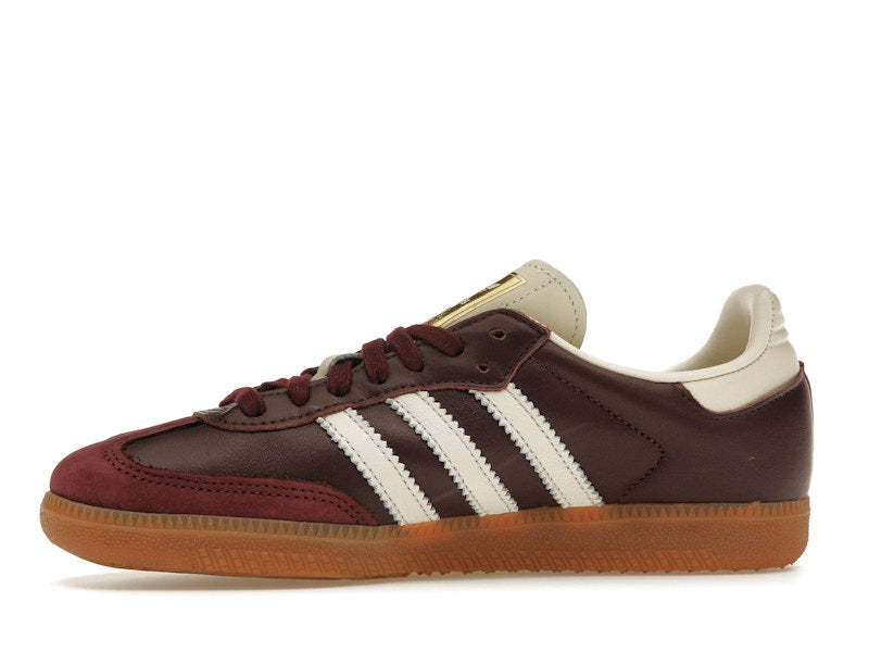 adidas Samba OG Maroon Gold Metallic (Women's)