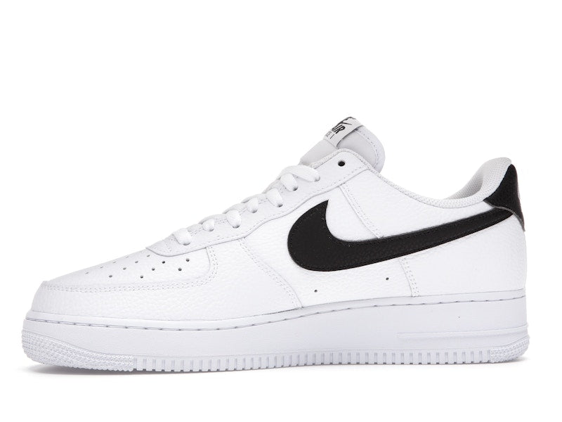 Nike Air Force 1 Low '07 White Black Pebbled Leather