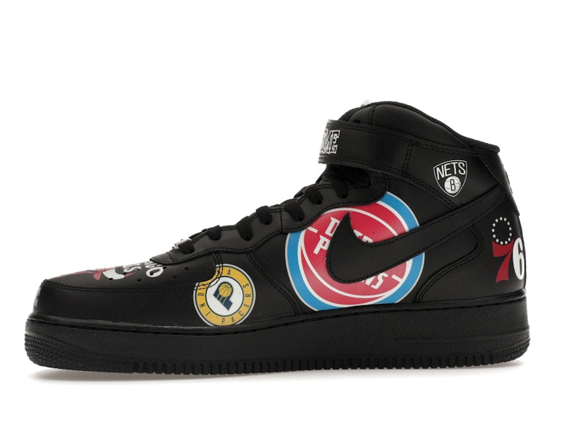 Nike Air Force 1 Mid Supreme NBA Black