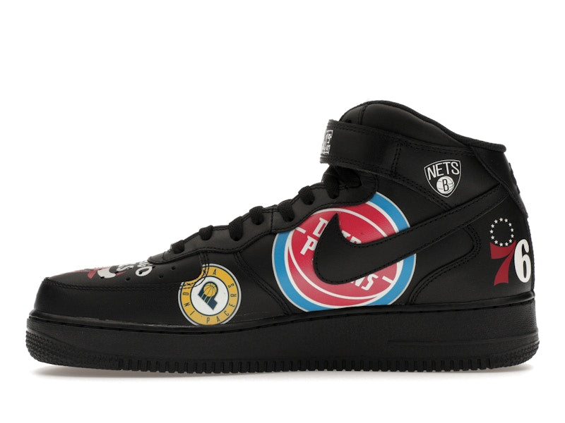 Nike Air Force 1 Mid Supreme NBA Black