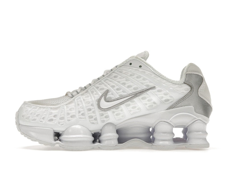 Nike Shox TL White Metallic Silver Max Orange (Women's)