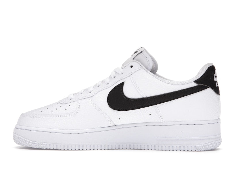 Nike Air Force 1 Low '07 White Black Pebbled Leather