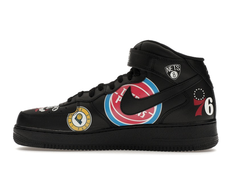 Nike Air Force 1 Mid Supreme NBA Black