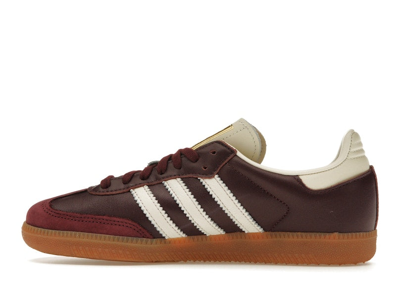 adidas Samba OG Maroon Gold Metallic (Women's)