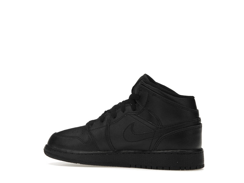 Jordan 1 Mid Triple Black (GS)