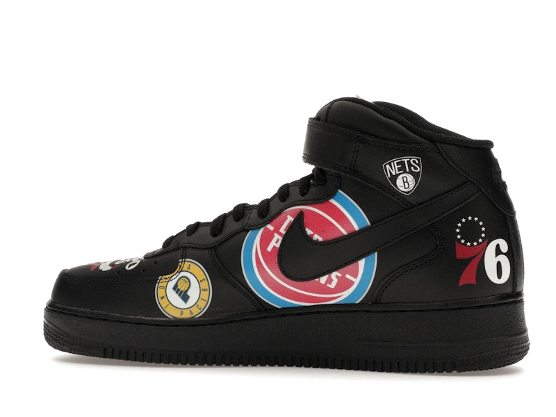 Nike Air Force 1 Mid Supreme NBA Black