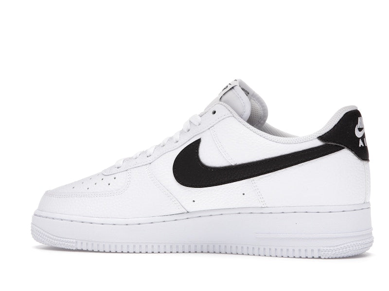 Nike Air Force 1 Low '07 White Black Pebbled Leather